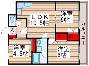 アバンデール四季野の物件間取画像